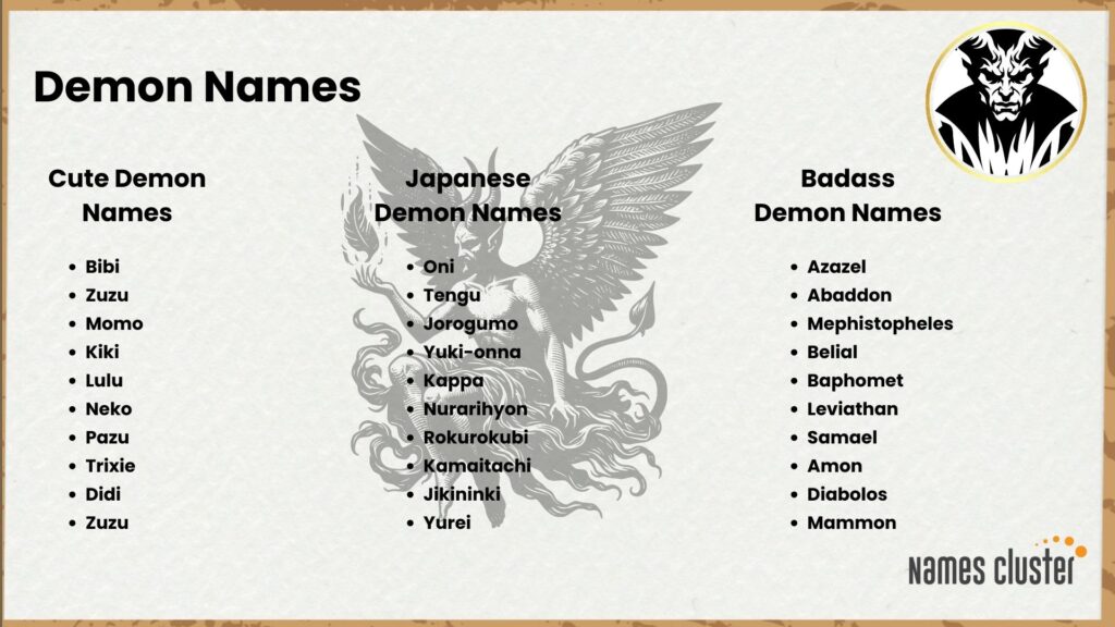 demon names